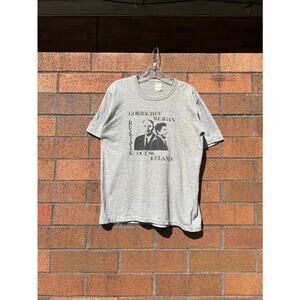 1986 Gorbachev vs Reagan Reykjavik Iceland Summit 80s Vintage Cold War Tee Shirt